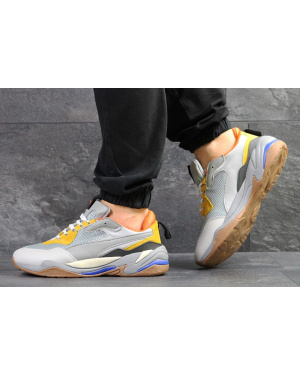 Чоловічі кросівки Puma Thunder Spectra сірі з жовтим