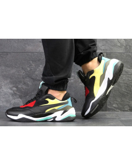 Мужские кроссовки Puma Thunder Spectra жерные с желтым