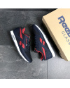 Купить Чоловічі кросівки Reebok Classic Runner Jacquard темно-сині з червоним