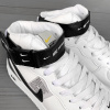 Купить Мужские высокие кроссовки Nike Air Force 1 High белые с черным