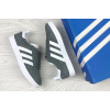 Купить Женские кроссовки Adidas Gazelle темно-серые с белым