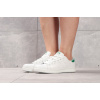 Купить Женские кроссовки Adidas Stan Smith белые с зеленым