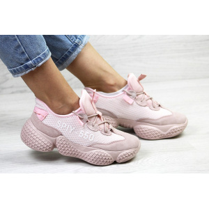 Женские кроссовки Adidas Yeezy SPIY-550 пудровые