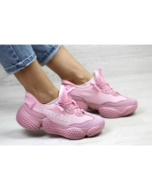Жіночі кросівки Adidas Yeezy SPIY-550 рожеві
