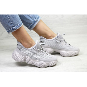 Женские кроссовки Adidas Yeezy SPIY-550 серые