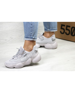Жіночі кросівки Adidas Yeezy SPIY-550 сірі