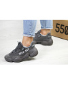 Купить Жіночі кросівки Adidas Yeezy SPIY-550 темно-сірі