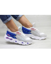 Женские кроссовки Balenciaga серые с синим