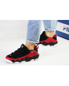 Купить Женские кроссовки Fila Spagetti Low черные с красным