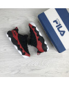 Купить Женские кроссовки Fila Spagetti Low черные с красным