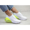 Женские кроссовки Nike Air Max 270 белые с неоновым