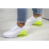 Купить Женские кроссовки Nike Air Max 270 белые с неоновым