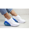 Жіночі кросівки Nike Air Max 270 білі з синім