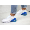 Купить Женские кроссовки Nike Air Max 270 белые с синим