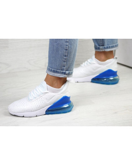 Жіночі кросівки Nike Air Max 270 білі з синім