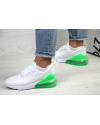 Купить Жіночі кросівки Nike Air Max 270 білі з зеленим