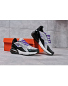 Купить Женские кроссовки Nike Air Max 270 серые с черным и фиолетовым