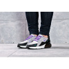 Женские кроссовки Nike Air Max 270 серые с черным и фиолетовым