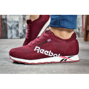 Купить Женские кроссовки Reebok Classic Runner Jacquard бордовые