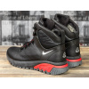 Мужские ботинки на меху Nike ACG черные с красным
