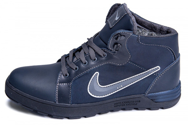 Мужские ботинки на меху Nike Anti-Core синие
