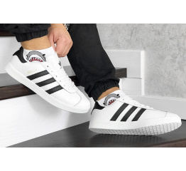 Купить Мужские кроссовки Adidas Gazelle белые с черным в Украине