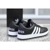 Мужские кроссовки Adidas Hoops 2.0 черные с белым