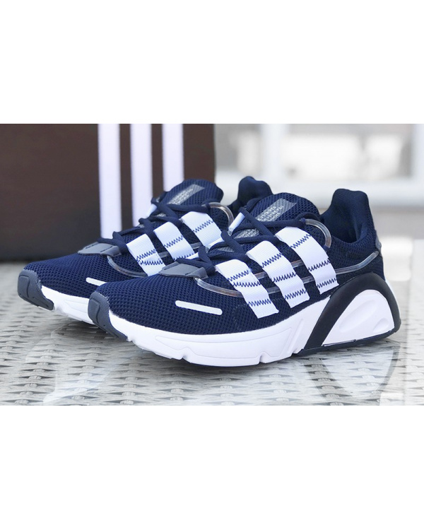Чоловічі кросівки Adidas LXCON темно-сині з білим