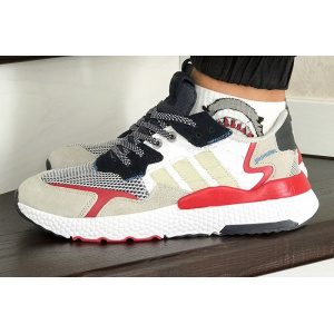 Чоловічі кросівки Adidas Nite Jogger BOOST білі з бежевим