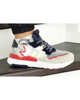 Чоловічі кросівки Adidas Nite Jogger BOOST білі з бежевим