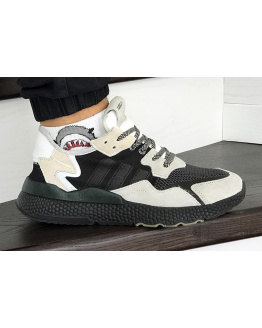 Чоловічі кросівки Adidas Nite Jogger BOOST бежеві з чорним