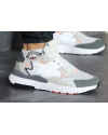 Купить Мужские кроссовки Adidas Nite Jogger BOOST бежевые с серым