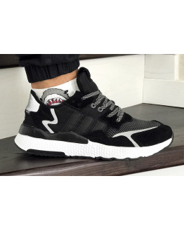 Чоловічі кросівки Adidas Nite Jogger BOOST чорні з білим