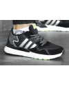 Чоловічі кросівки Adidas Nite Jogger BOOST чорні з білим