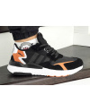 Купить Чоловічі кросівки Adidas Nite Jogger BOOST чорні з білим и орнажевым