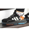 Мужские кроссовки Adidas Nite Jogger BOOST черные с серым