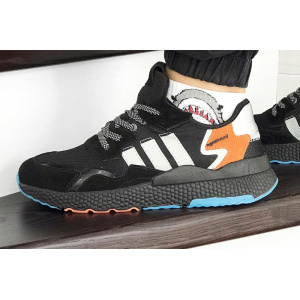 Чоловічі кросівки Adidas Nite Jogger BOOST чорні з сірим