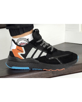 Чоловічі кросівки Adidas Nite Jogger BOOST чорні з сірим