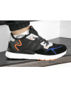 Купить Чоловічі кросівки Adidas Nite Jogger BOOST чорні з сірим и оранжевым