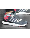 Мужские кроссовки Adidas Nite Jogger BOOST серые с красным