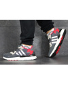 Купить Мужские кроссовки Adidas Nite Jogger BOOST серые с красным