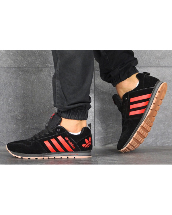 Чоловічі кросівки Adidas V Racer Classic чорні з червоним
