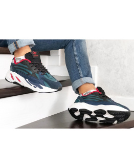 Чоловічі кросівки Adidas Yeezy Boost 700 V2 Static сині з чорним