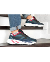 Купить Мужские кроссовки Adidas Yeezy Boost 700 V2 Static синие с черным