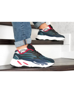 Чоловічі кросівки Adidas Yeezy Boost 700 V2 Static сині з чорним