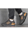 Чоловічі кросівки Adidas ZX 750 чорні з помаранчевим