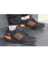 Купить Чоловічі кросівки Adidas ZX 750 чорні з помаранчевим