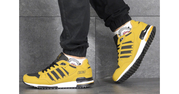 Купить мужские кроссовки Adidas ZX 750 горчичные
