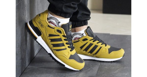 Купить мужские кроссовки Adidas ZX 750 горчичные