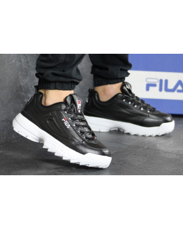 Мужские кроссовки Fila Disruptor 2 черные с белым